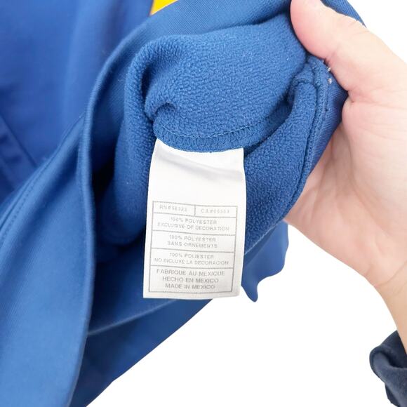 Nike Fit Therma Blue Yellow Hoodie Sz S - Picture 4 of 6